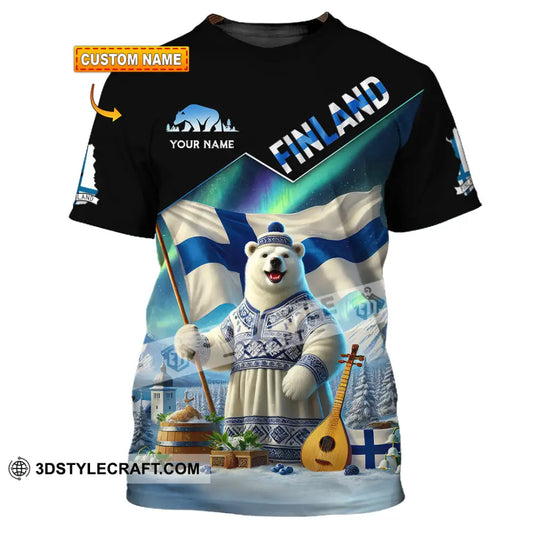 Unisex Shirt Custom Name Finland T-Shirt Lover Gift T-Shirt