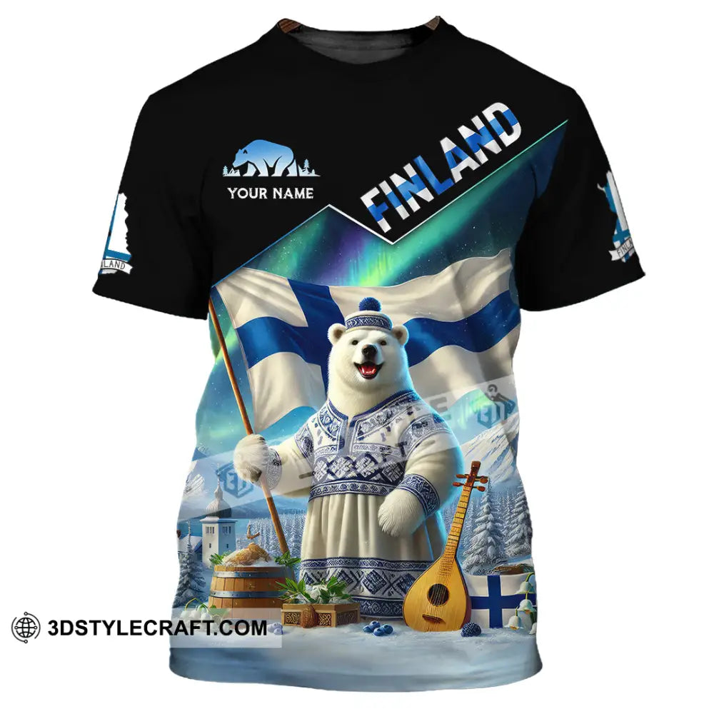 Unisex Shirt Custom Name Finland T-Shirt Lover Gift / S T-Shirt