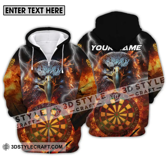 Unisex Shirt - Custom Name Fire Eagle Darts Shirt style option 2