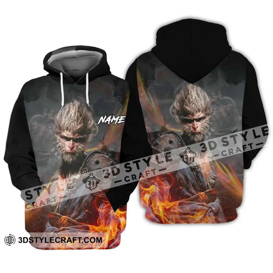 Unisex Shirt - Custom Name Fire Wukong Shirt style option 3