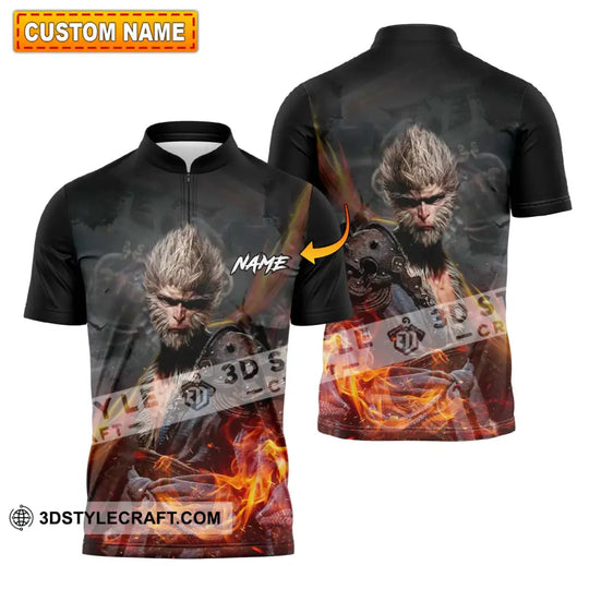 Unisex Shirt - Custom Name Fire Wukong Shirt style option 1