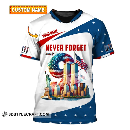 Unisex Shirt, Custom Name Firefighter Shirt, Firefighter Memorial, Fallen Firefighters 911 Memorial T-Shirt style option 1