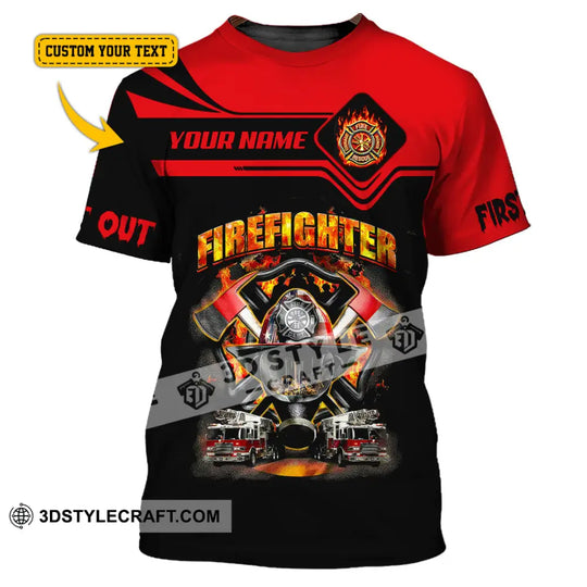 Unisex Shirt, Custom Name Firefighter Shirt, Firefighter Memorial Shirt, Fallen Firefighters 911 Memorial style option 1