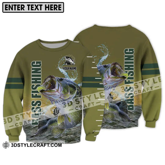 Unisex Shirt - Custom Name Fisher Shirt, Bass Fishing style option 4