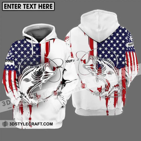 Unisex Shirt - Custom Name Fisher Shirt, USA Flag Color style option 3