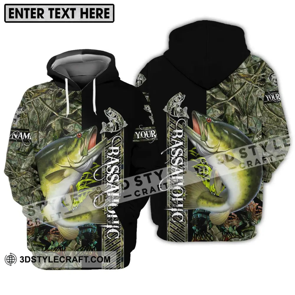 Unisex Shirt - Custom Name Fishing Bassa Hoodie / S T-Shirt