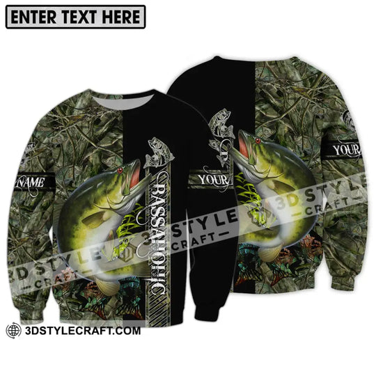 Unisex Shirt - Custom Name Fishing Shirt Bassa style option 4
