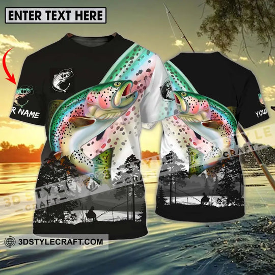 Unisex Shirt - Custom Name Fishing Lover Shirt, Fishing By The Lake style option 1