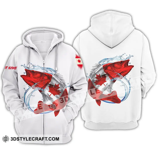 Unisex Shirt - Custom Name Fishing On Fishing Shirt, Canada style option 3
