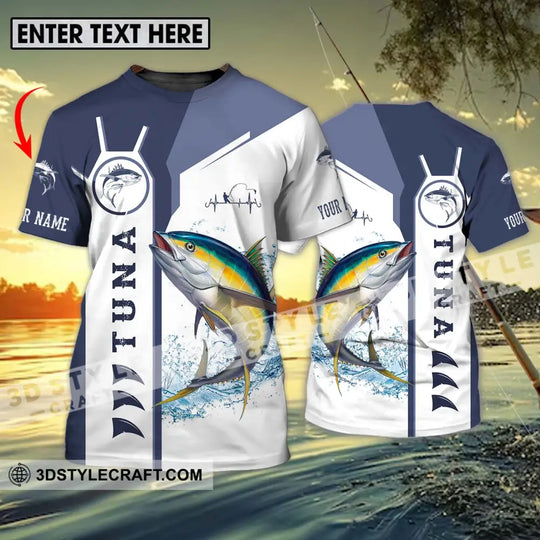 Unisex Shirt - Custom Name Fishing Shirt, Tuna Fishing style option 1