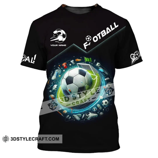 Unisex Shirt, Custom Name Football T-Shirt, Football Goal, Gift for Football Lover style option 2