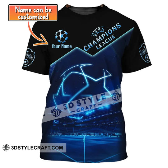 Unisex Shirt, Custom Name Football T-Shirt, UEFA Shirt, Gift for Football Lover style option 1