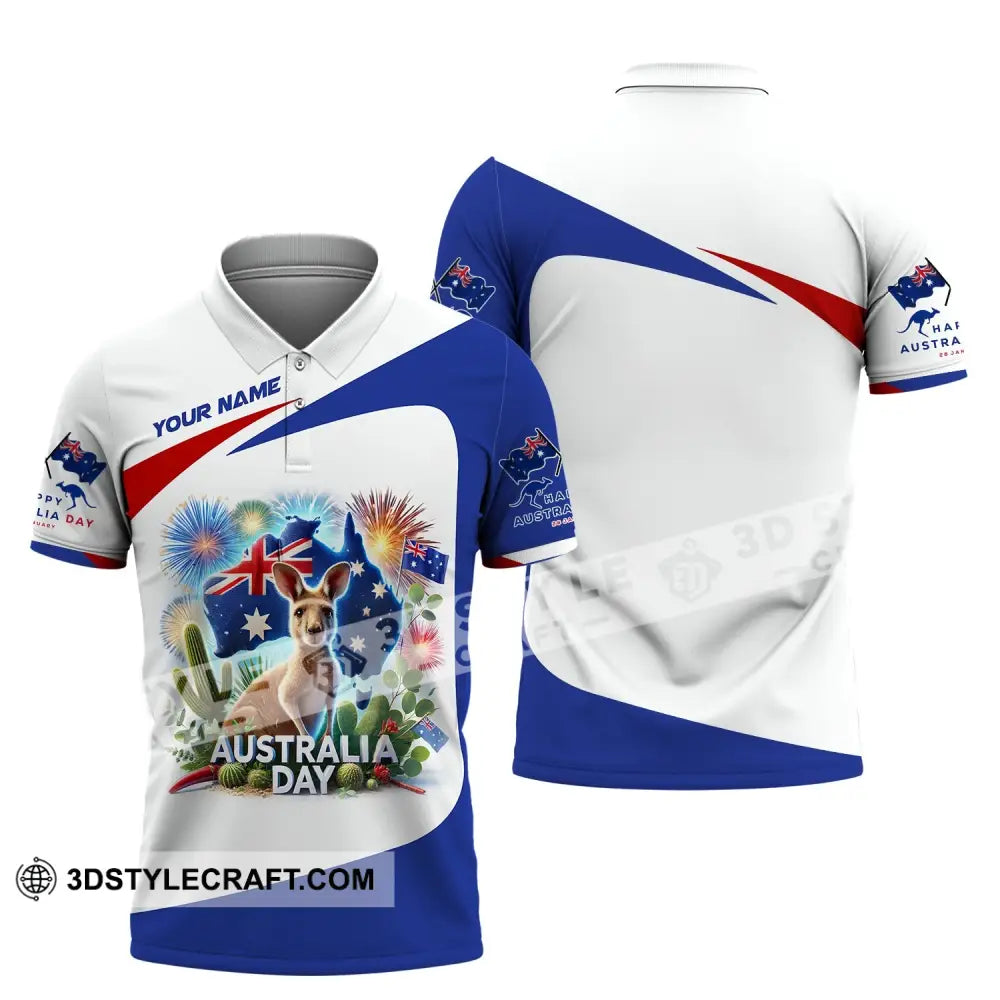 Unisex Shirt Custom Name For Australia Lover T-Shirt Hoodie Long Sleeve Polo / S T-Shirt