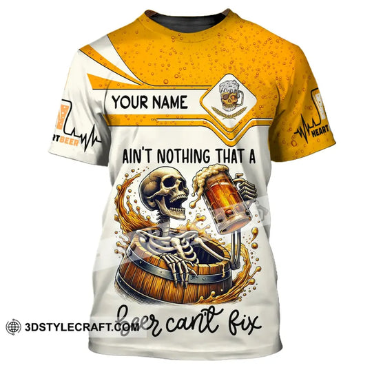 Unisex Shirt, Custom Name Shirt for Beer Lover, Ain't Nothing A Beer Can't Fix style option 2