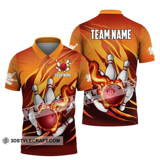 Unisex Shirt, Custom Name Shirt for Bowling Lover, Bowling Shirt, Bowling Hoodie Shirt Polo Long Sleeve style option 4