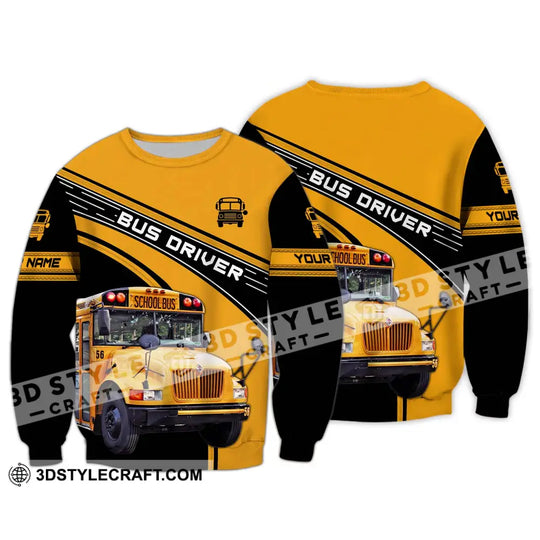 Unisex Shirt - Custom Name Shirt For Bus Driver style option 4