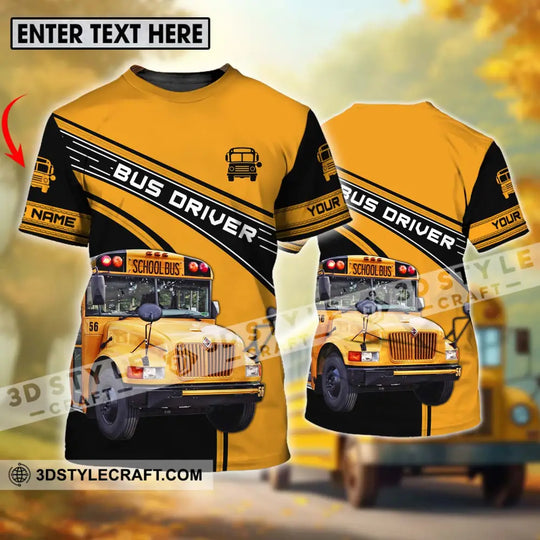 Unisex Shirt - Custom Name Shirt For Bus Driver style option 1