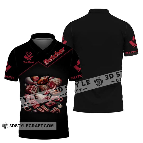 Unisex Shirt, Custom Name Shirt for Butcher, Butchery, Gift For Butcher, Meat Butcher T-Shirt style option 4