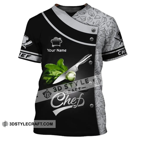 Unisex Shirt, Custom Name Shirt for Chef, Chef Apparel, T-shirt for Chefs style option 2