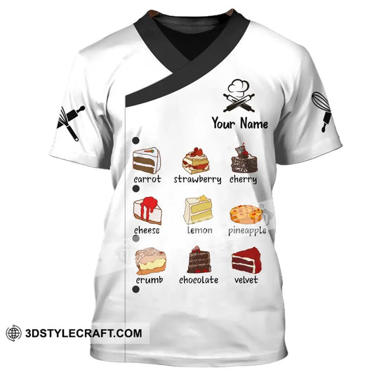 Unisex Shirt, Custom Name Shirt for Chef, Baking Lover T-shirt, Baking Apparel style option 2