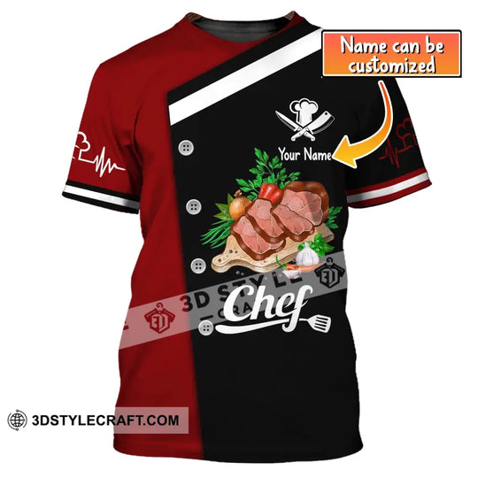 Unisex Shirt, Custom Name Shirt for Chef, Chef Hoodie Shirt, Chef Apparel style option 1