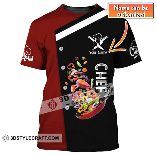 Unisex Shirt, Custom Name Shirt for Chef, Chef T-shirt, Chef Apparel style option 1