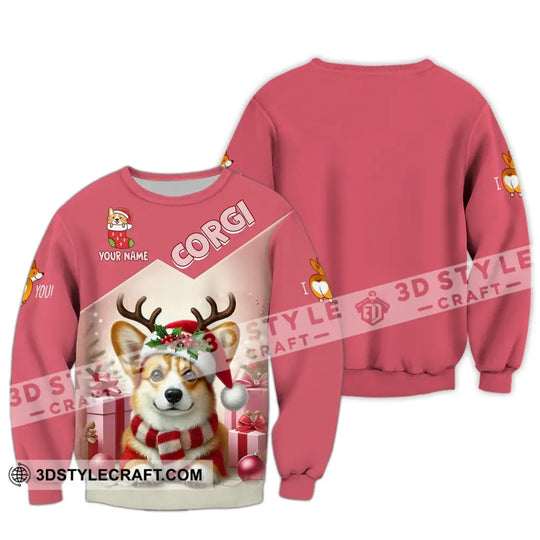 Unisex Shirt - Custom Name Shirt For Corgi Lover style option 2