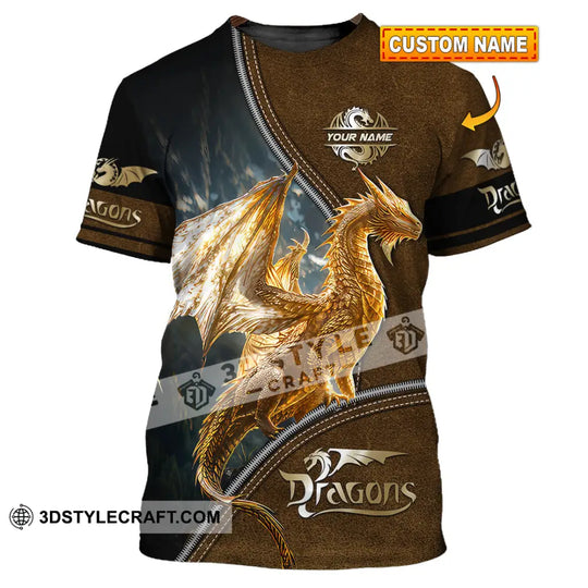 Unisex Shirt, Custom Name Shirt for Dragon Lover, Dragon T-Shirt Hoodie Long Sleeve Shirt style option 1