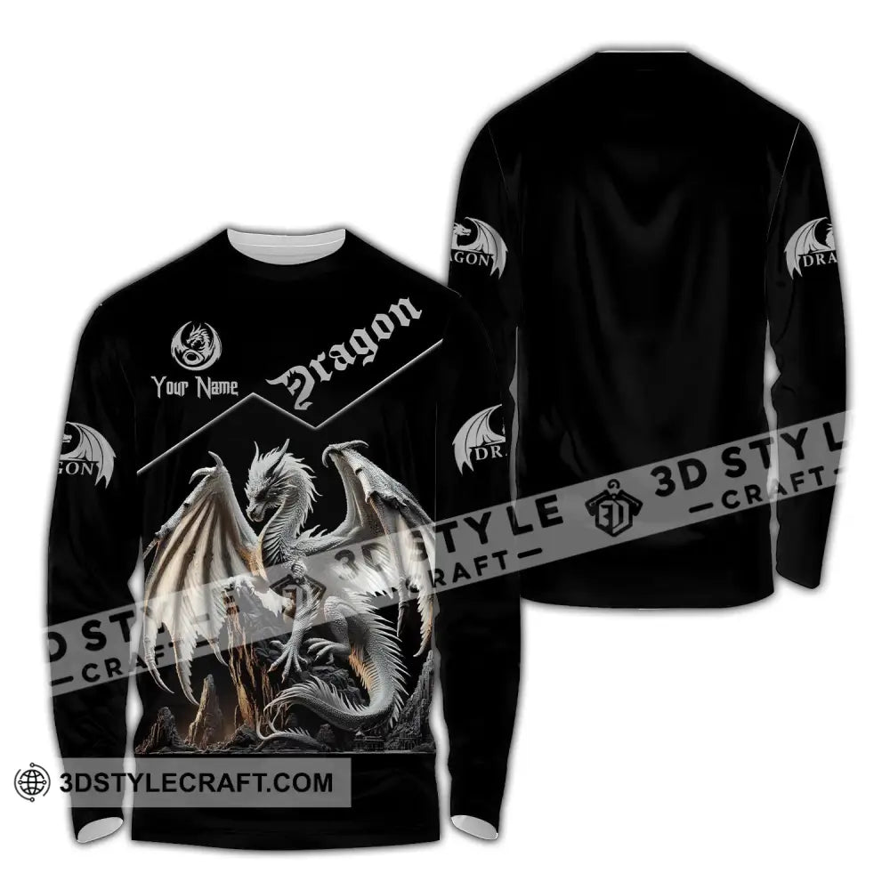 Unisex Shirt Custom Name For Dragon Lover T-Shirt Hoodie Long Sleeve / S T-Shirt