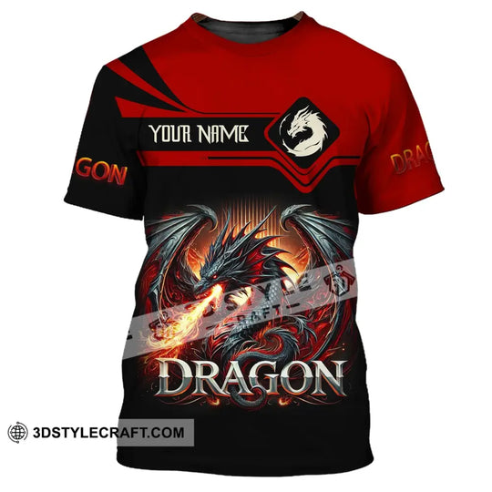 Unisex Shirt, Custom Name Shirt for Dragon Lover, Dragon T-Shirt Hoodie Long Sleeve Shirt style option 2