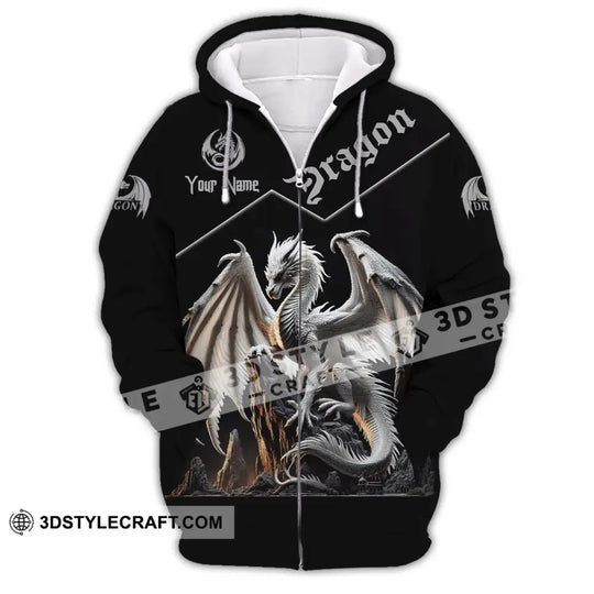 Unisex Shirt, Custom Name Shirt for Dragon Lover, Dragon T-Shirt Hoodie Long Sleeve Shirt style option 3