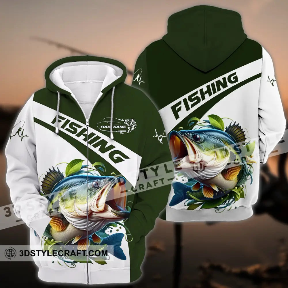 Unisex Shirt - Custom Name For Fisher Fishing Zipper Hoodie / S T-Shirt