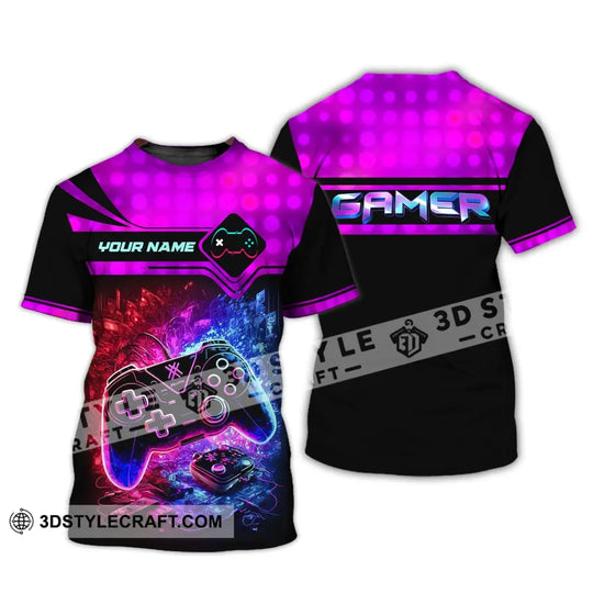 Unisex Shirt, Custom Name Shirt for Gamer, Gamer T-shirt, Gift for Game Lover style option 3