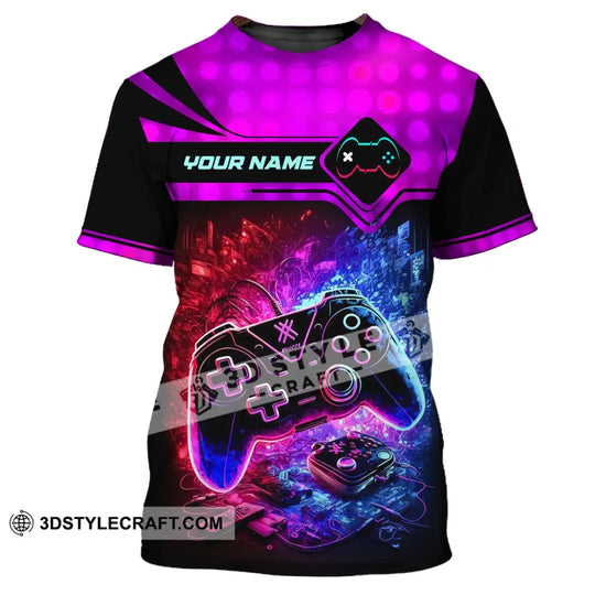 Unisex Shirt, Custom Name Shirt for Gamer, Gamer T-shirt, Gift for Game Lover style option 2