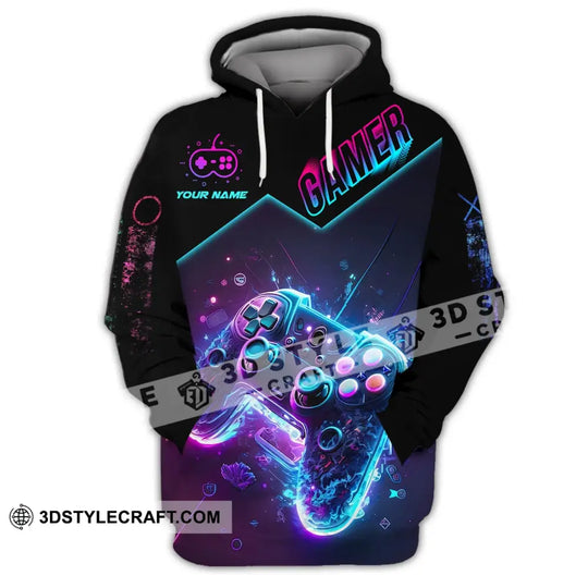 Unisex Shirt, Custom Name Shirt for Gamers, Gamer T-shirt, Gift for Game Lover style option 4
