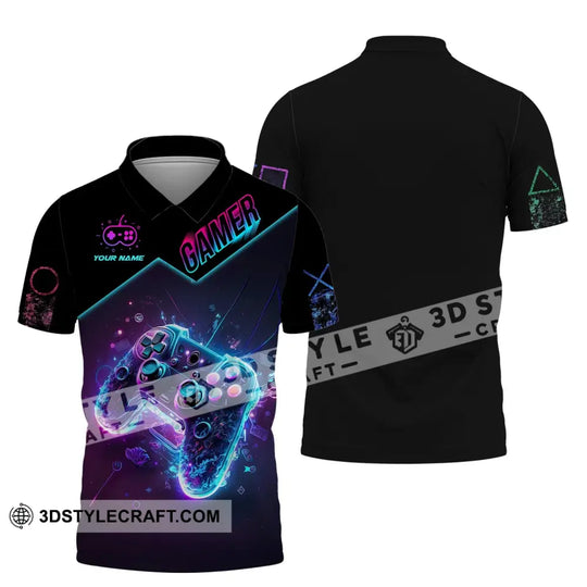 Unisex Shirt, Custom Name Shirt for Gamers, Gamer T-shirt, Gift for Game Lover style option 2