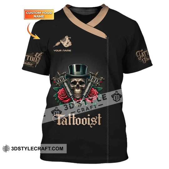 Unisex Shirt, Custom Name Shirt for Tattooist, Tattoo Artist Shirt, Gift for Tattooist style option 1