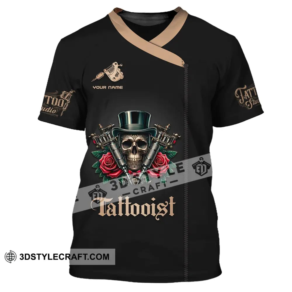 Unisex Shirt Custom Name For Tattooist Tattoo Artist Gift T-Shirt / S