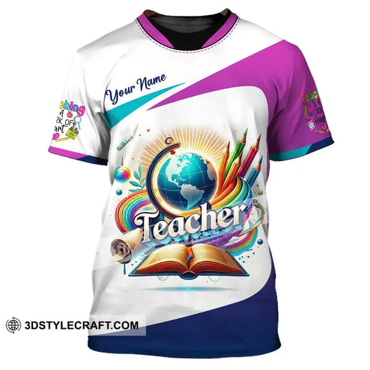 Unisex Shirt, Custom Name Shirt for Teacher, Teacher Polo Long Sleeve, Back To School Gift style option 2