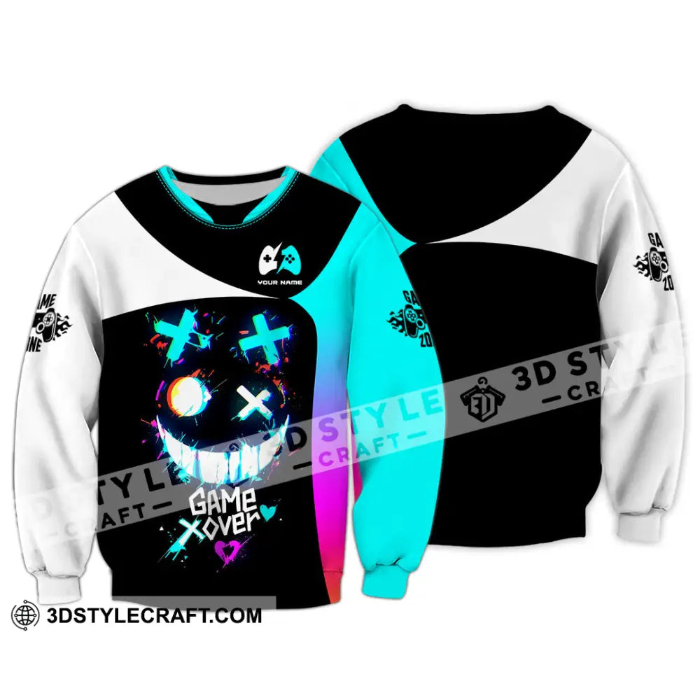 Unisex Shirt Custom Name Gamer Gift Long Sleeve / S T-Shirt