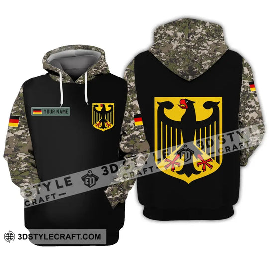 Unisex Shirt - Custom Name Shirt - Germany Army 3D Shirt style option 3