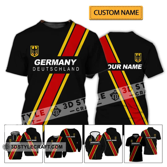 Unisex Shirt - Custom Name Shirt - Germany Deutschland Sport Style Name Shirt style option 2