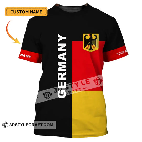 Unisex Shirt - Custom Name Shirt - Germany Flag Shirt style option 1