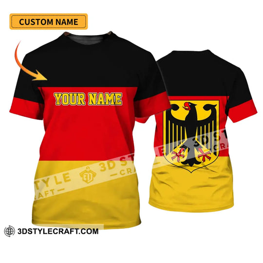 Unisex Shirt - Custom Name Shirt - Germany Flag Warrior Style Shirt style option 1