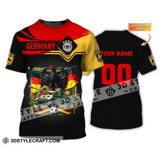 Unisex Shirt, Custom Name Germany Football Shirt, Germany Football Polo Long Sleeve, Soccer Lover Shirt style option 2