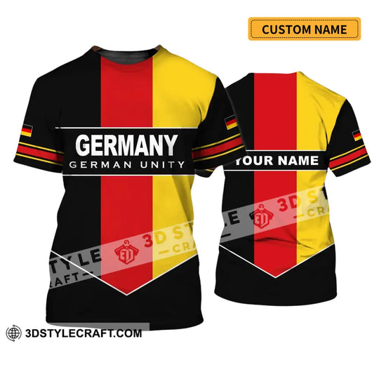 Unisex Shirt - Custom Name Shirt - Germany German Unity Shirt style option 1