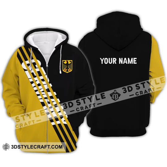 Unisex Shirt - Custom Name Shirt - Germany Lifestyle Yellow And Black Shirt style option 4