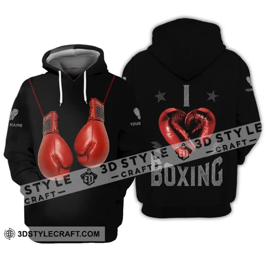 Unisex Shirt - Custom Name Shirt - Gift For Boxing Lover, Custom Boxing Name Shirt style option 3