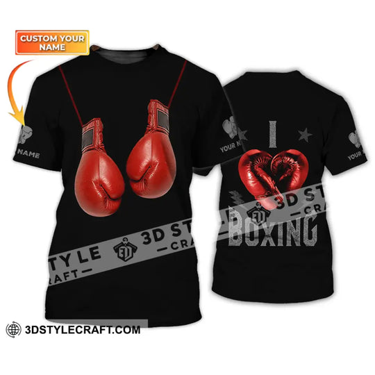Unisex Shirt - Custom Name Shirt - Gift For Boxing Lover, Custom Boxing Name Shirt style option 1