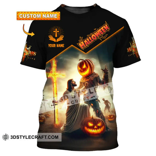 Unisex Shirt, Custom Name God Shirt, Halloween T-Shirt, Gift for Halloween style option 1